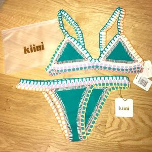 Kiini two piece bikini in JADE